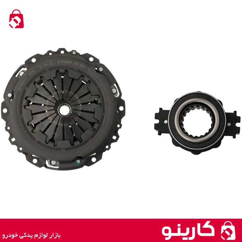 کیت کامل کلاچ پژو 206 پری دمپر چهار فنر دوبل موتور TU گیربکس MA و BE کلاچ محوری ایساکو 0670301199 — تصویر ۹