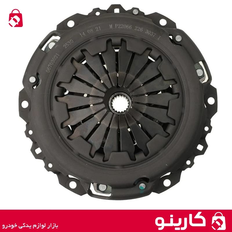 کیت کامل کلاچ پژو 206 پری دمپر چهار فنر دوبل موتور TU گیربکس MA و BE کلاچ محوری ایساکو 0670301199 — تصویر ۴
