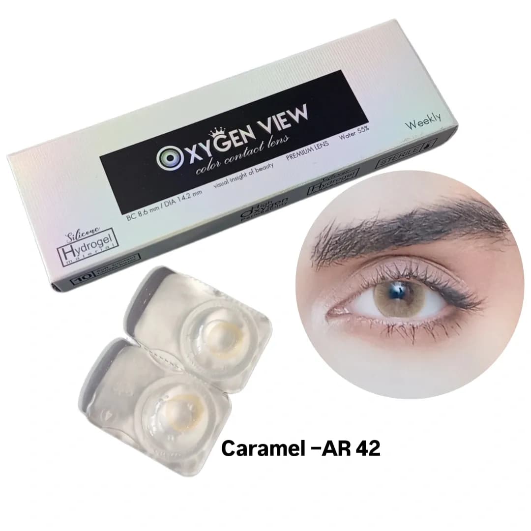 لنز چشم اکسیژن ویو OXYGEN VIEW Caramel AR42