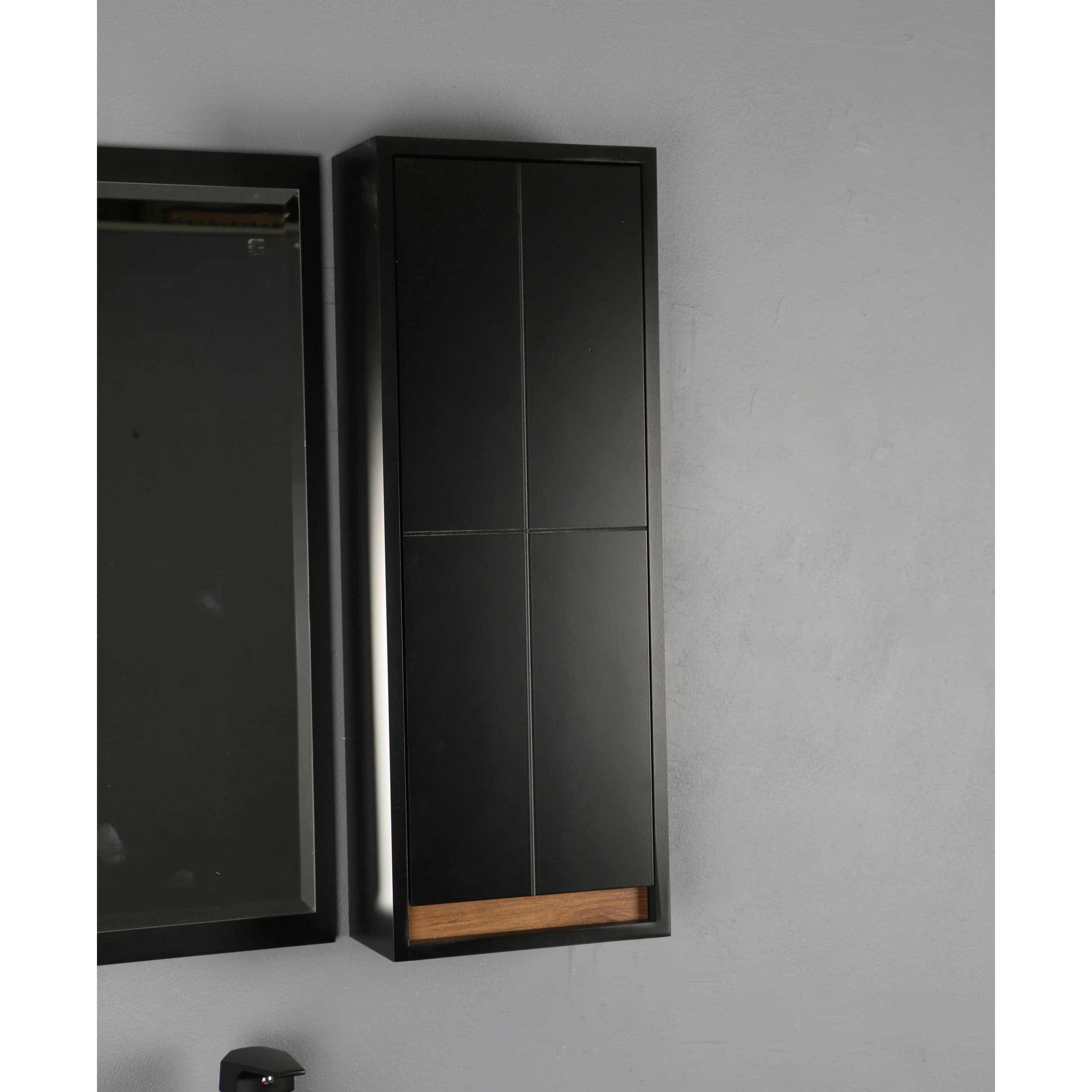 ست کابینت و روشویی دلفین مدل ZND-R13-Blبه همراه آینه و باکس — تصویر ۶