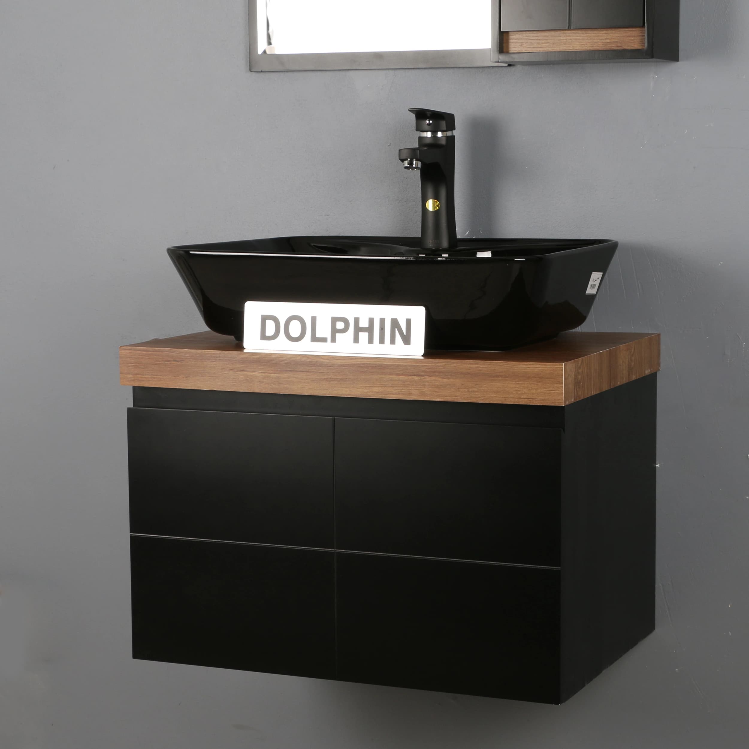 ست کابینت و روشویی دلفین مدل ZND-R13-Blبه همراه آینه و باکس — تصویر ۷
