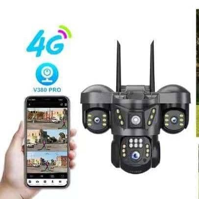 دوربین مینی اسپیددام 3 لنز چرخشی سیمکارتی 15 مگاپیکسل مدل هیولا V380 PRO 3LR6 — تصویر ۵