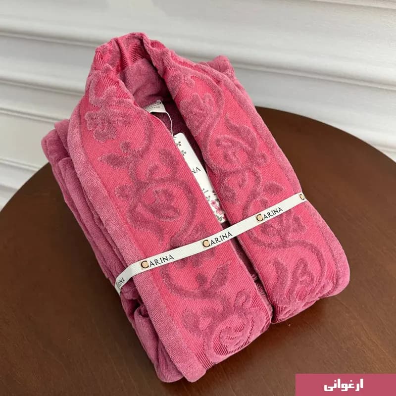حوله تن پوش مخمل کارینا مدل آیریس