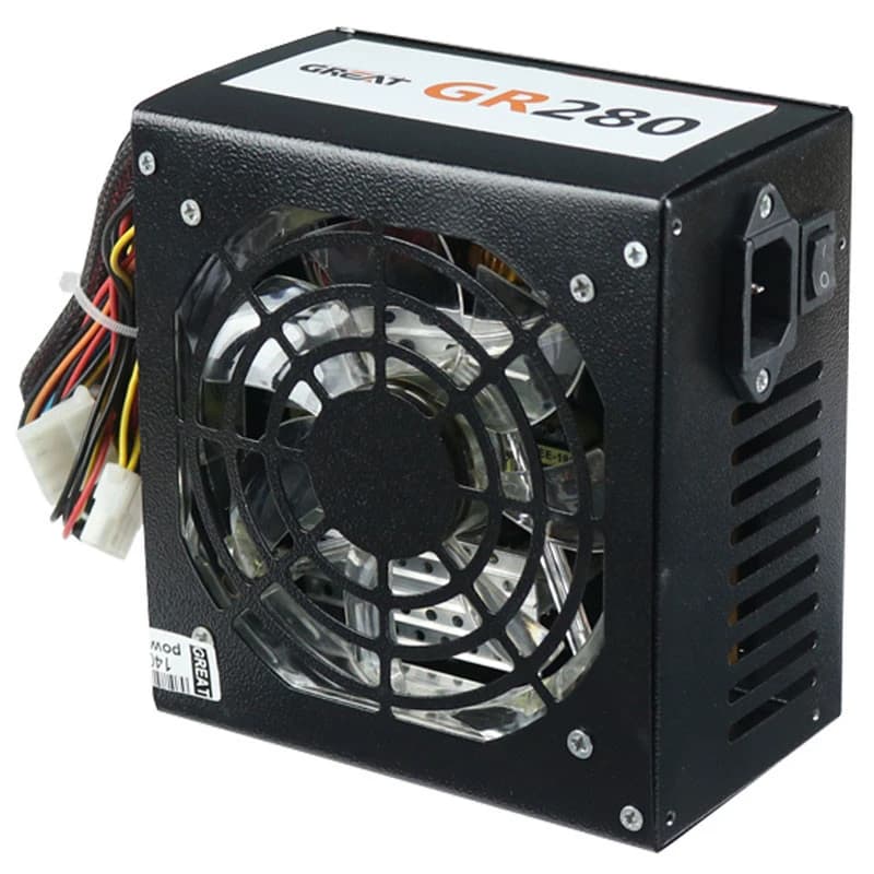 پاور 280 وات گریت Great GR280 140mm Bronze | منبع تغذیه ATX غیر ماژولار