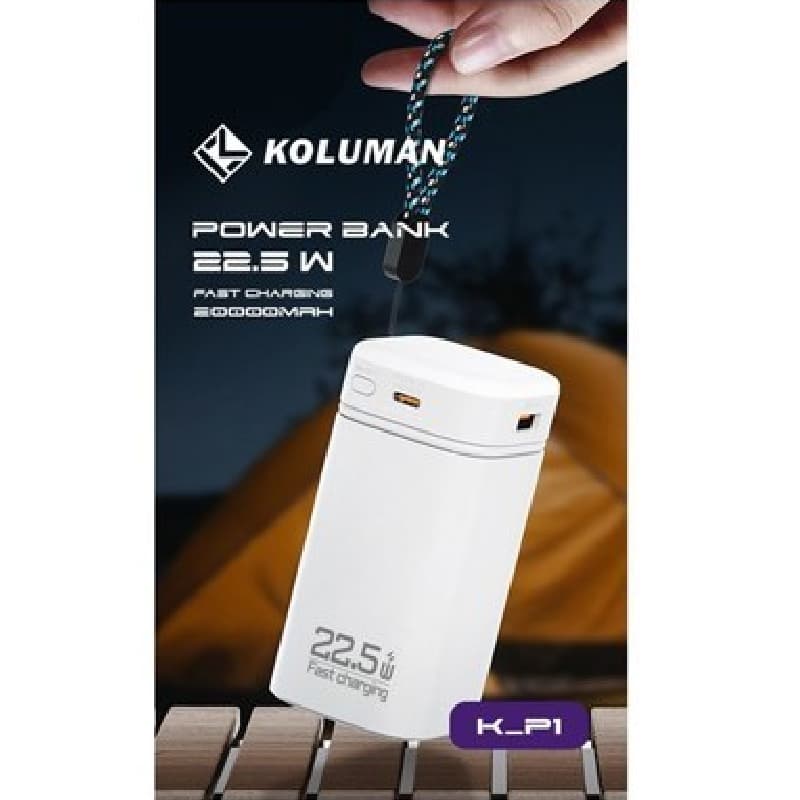 پاوربانک کلومن مدل K-P1 FAST CHARGING ظرفیت 20000 میلی آمپر ساعت — تصویر ۳