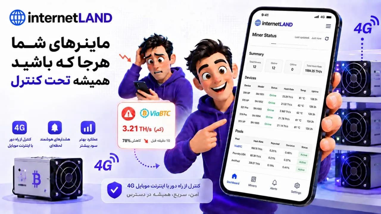 سرویس کنترل از راه دور ماینر