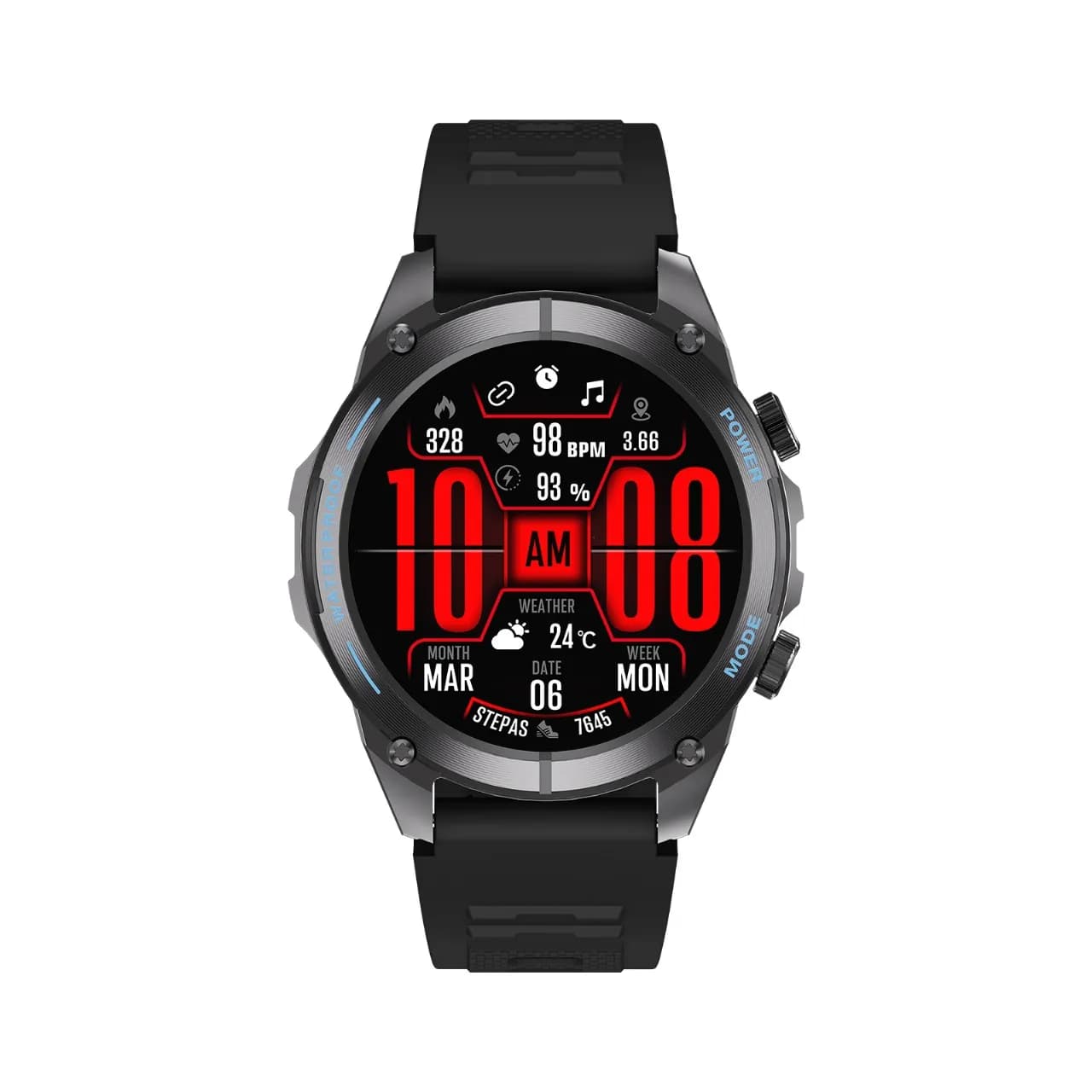 ساعت هوشمند پاورولوژی مدل POWEROLOGY TITAN RUGGED SPORTS PSWAGBTBK — تصویر ۳