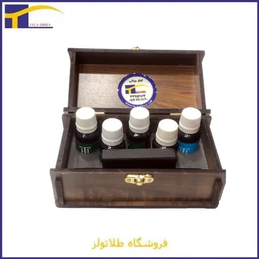 ست حرفه ای سنجش عیار طلا و نقره با سنگ محک و تیزاب