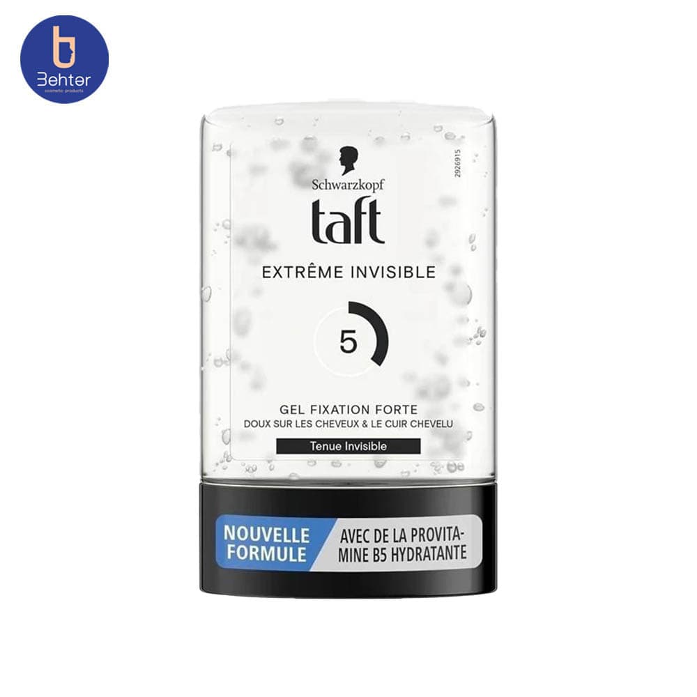 ژل حالت دهنده مو تافت Taft مدل Extreme Invisible درجه نگهدارندگی 5 حجم 300 میل — تصویر ۳