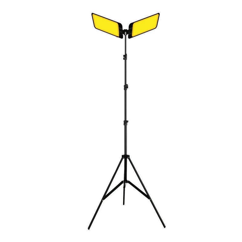 💡 فیـشلایت دو پنل Tobys BVT-03W | چراغ کار و کمپینگ ۷۰۰۰ لومن | زیتون کمپ — تصویر ۵