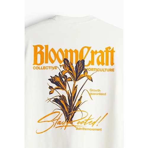 تیشرت اورجینال وارداتی H&M اچ اند ام طرح Bloom Craft — تصویر ۳