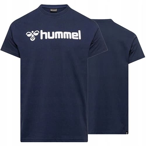 تیشرت مردانه اورجینال Hummel سرمه ای کتان 100% — تصویر ۳
