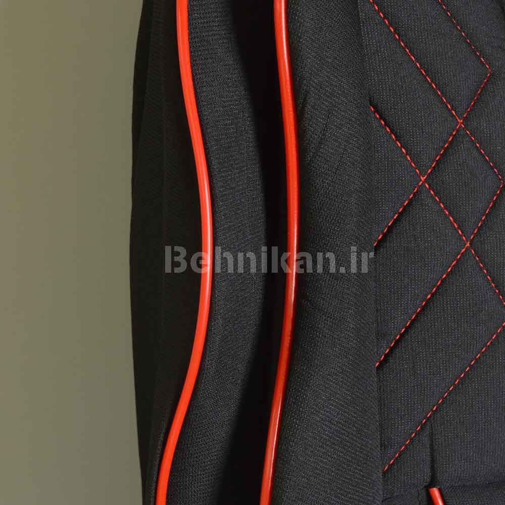روکش صندلی پارچه تیار طرح Design برند رایکو مناسب پراید صبا کد 56177 — تصویر ۵