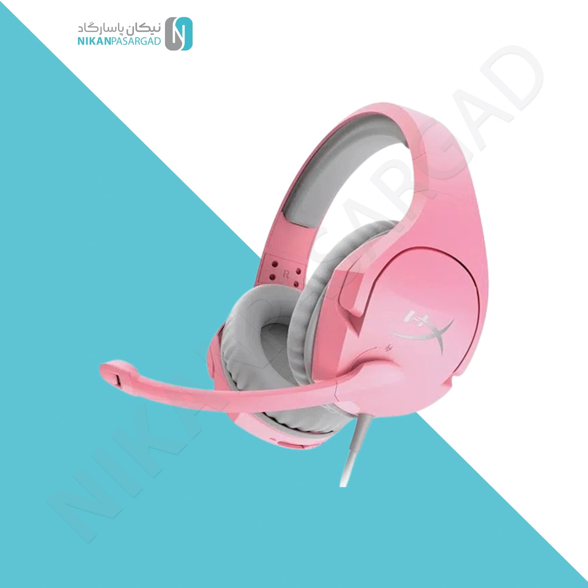 هدست گیمینگ هایپر ایکس مدل hyperx cloud stinger pink