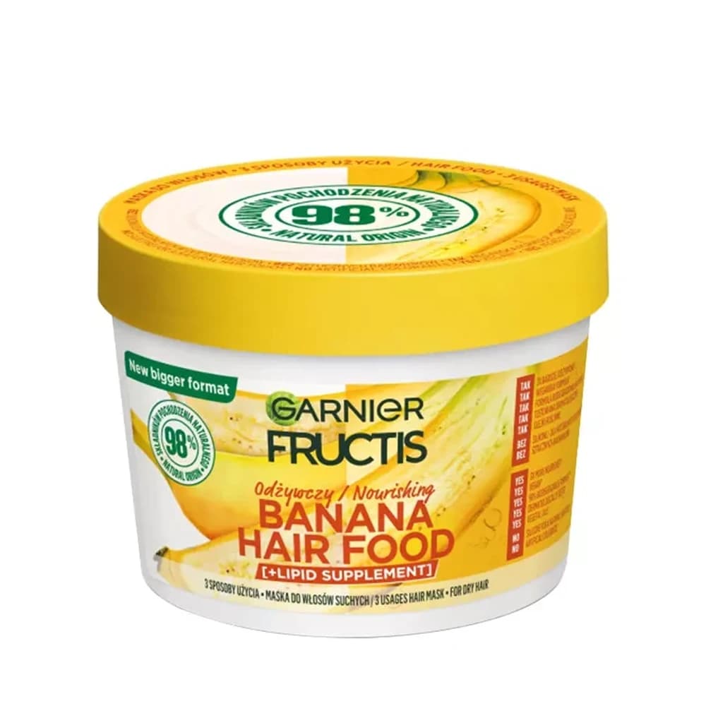 ماسک مو آبرسان گارنیه Garnier سری Hair Food مدل Banana حجم 400 میل — تصویر ۴