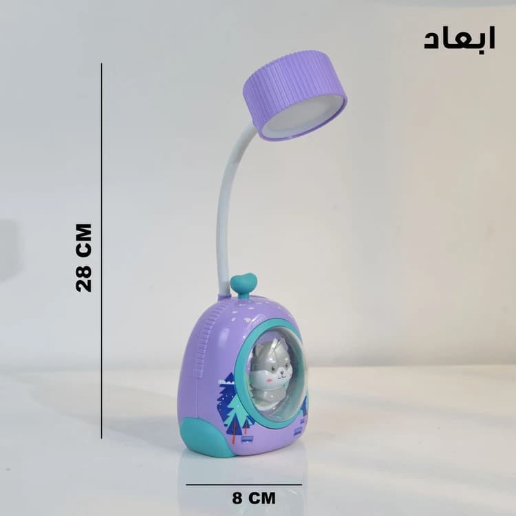چراغ مطالعه شارژی کد xjd-09 طرح خرس کابین دار — تصویر ۵