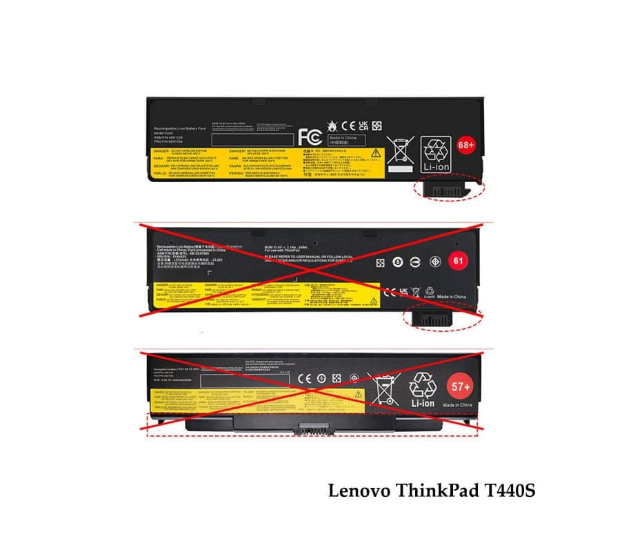 باتری بیرونی (خارجی) لپ تاپ LENOVO Thinkpad T440 / T440S — تصویر ۲