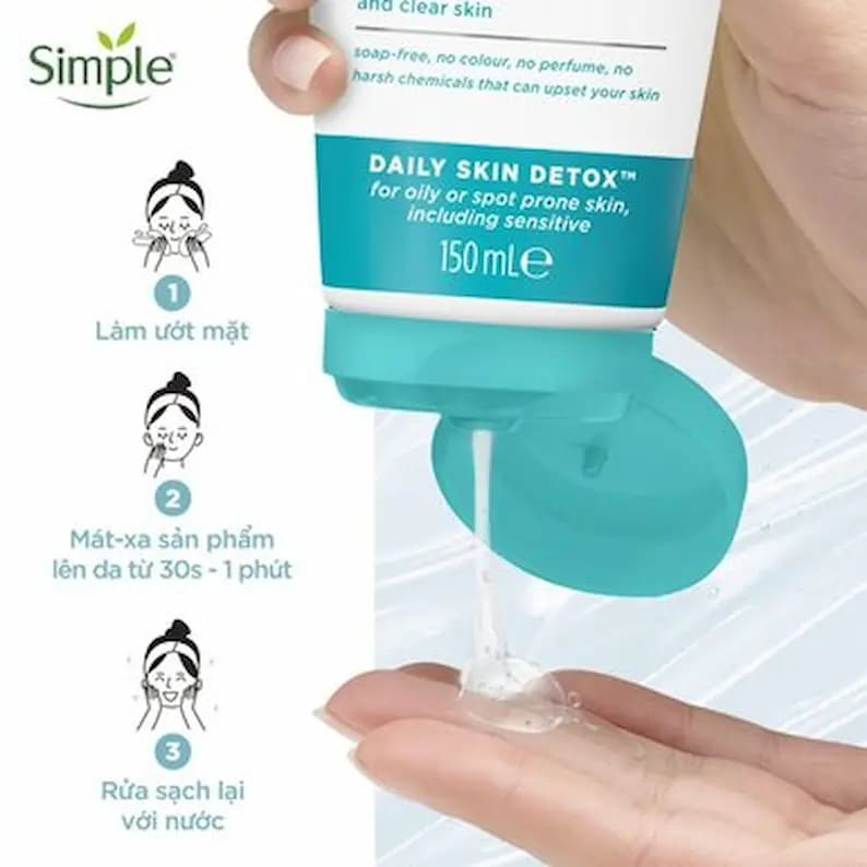 ژل شستشوی پوست چرب سیمپل Simple Purifying Gel Wash (صد در صد اصلی) — تصویر ۵