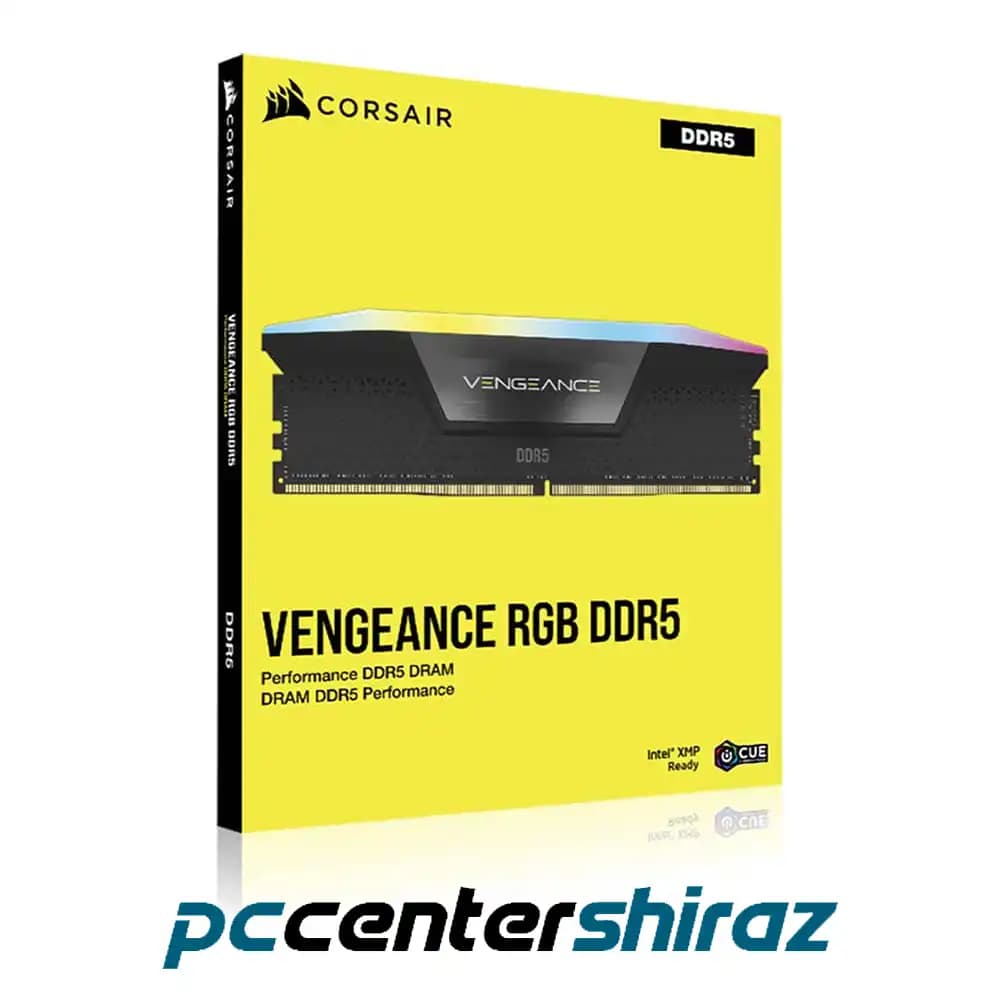 حافظه رم دسکتاپ کورسیر مدل CORSAIR Vengeance RGB 32GB DDR5 6800Mhz Dual