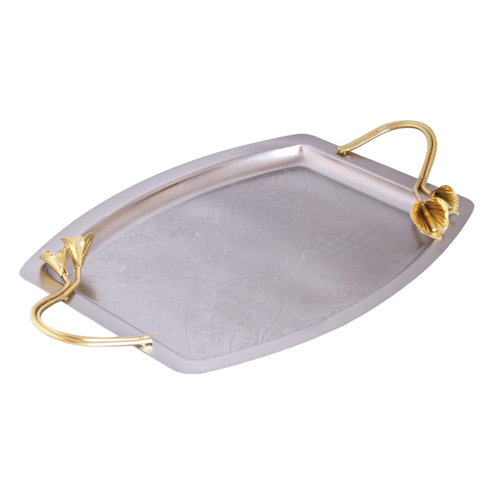 سینی مدل هلالی سالینو مدل دسته ارکیده کد 6082-22-L-NG