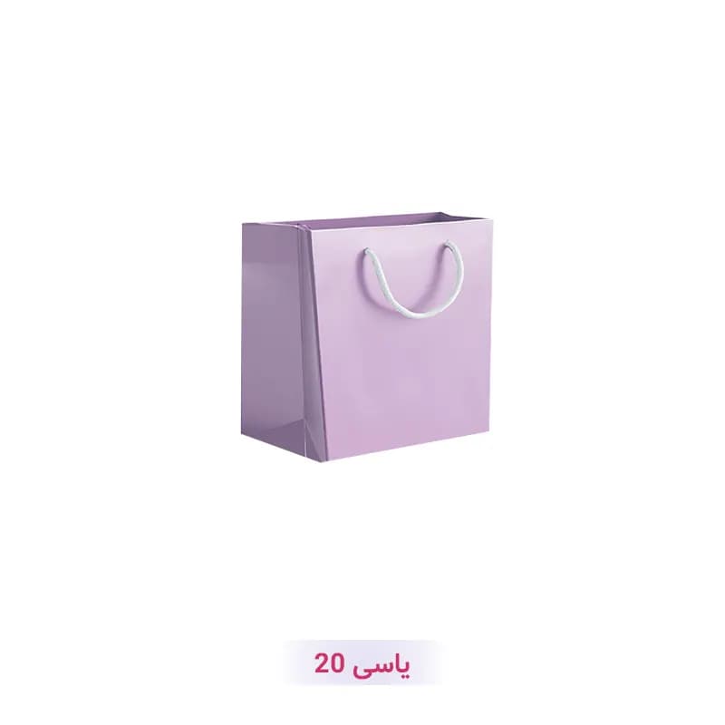 پاکت کادو با طرح ساده تک رنگ یاسی (سری 20)