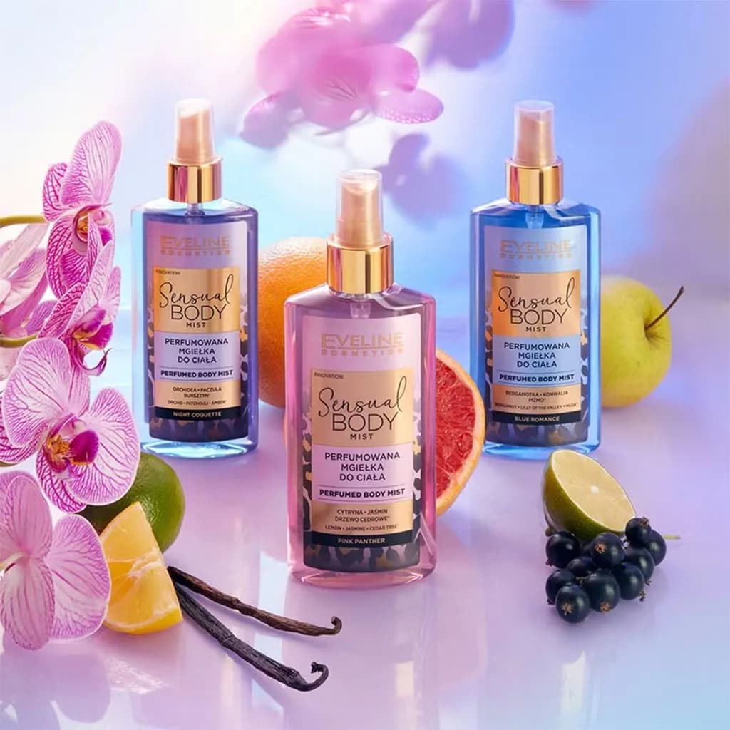 بادی اسپلش اولاین Night Coquette | رایحه ارکیده، نعناع هندی و عنبر 150میل — تصویر ۴