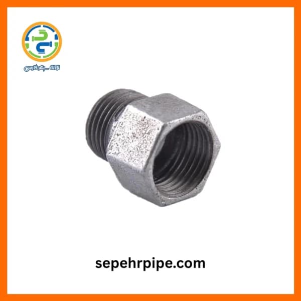 توپیچ روپیچ کوتاه گالوانیزه سایز 1/2 اینچ