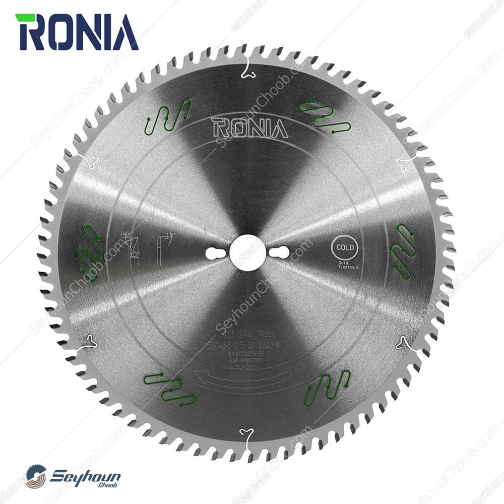 تیغ اره الماسه چوب بر قطر 35 سانتی متر 72 دندانه با شفت 30 ضخامت 3.5 رونیا مدل RSB-IW3507230T