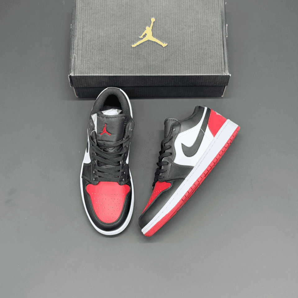 کفش نایک ایر جردن وان مشکی قرمز Nike Air Jordan 1 Black Red — تصویر ۲