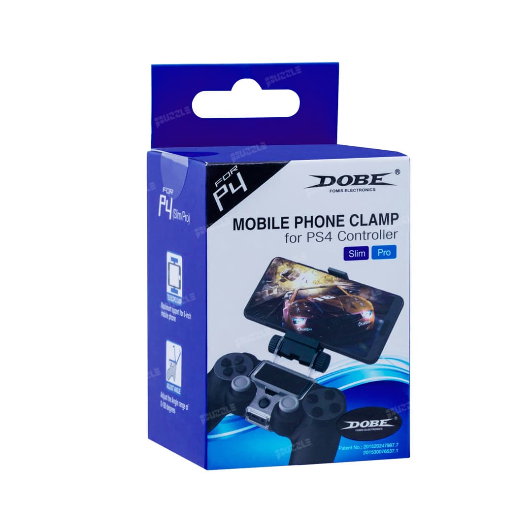 گیره نگهدارنده گوشی به دسته بازی پلی استیشن 4 مدل Dobe TP4-016B