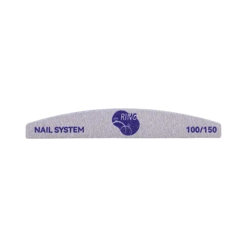 سوهان دستی ناخن رینگ RING | مدل هلالی | گریت 100/150