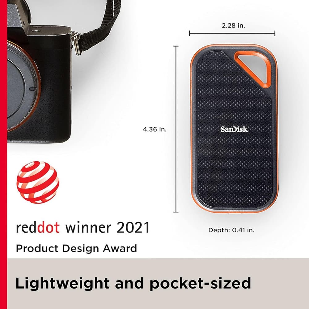 حافظه اکسترنال 4 ترابایت سن دیسک SanDisk Extreme PRO Protable SSD E81 4TB — تصویر ۳