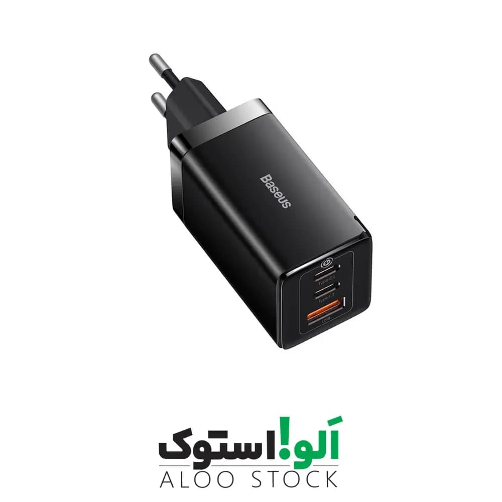 آداپتور دیواری 65 وات 3 پورت باسئوس Baseus GaN 5 Pro Charger 65W CCGP120201 — تصویر ۵