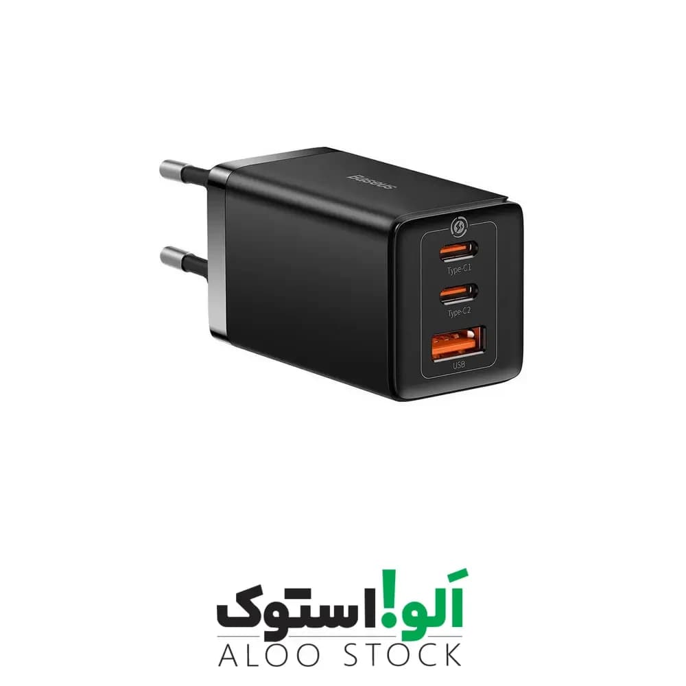 آداپتور دیواری 65 وات 3 پورت باسئوس Baseus GaN 5 Pro Charger 65W CCGP120201 — تصویر ۴