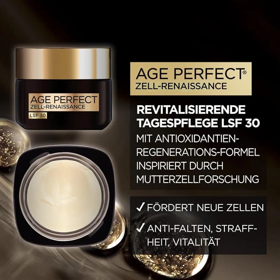 کرم روز ضد چروک و سفت کننده ایج پرفکت 50ml SPF30 Age Perfect Cell Renaissanc — تصویر ۲