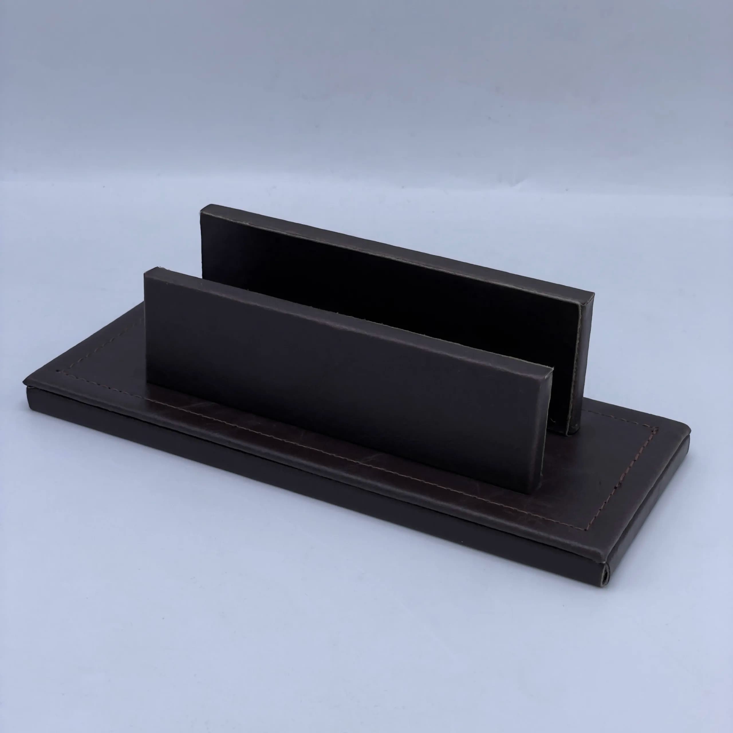 سرویس رومیزی چرمی 8 تکه باجای دستمال کاغذی – کد 408 — تصویر ۶