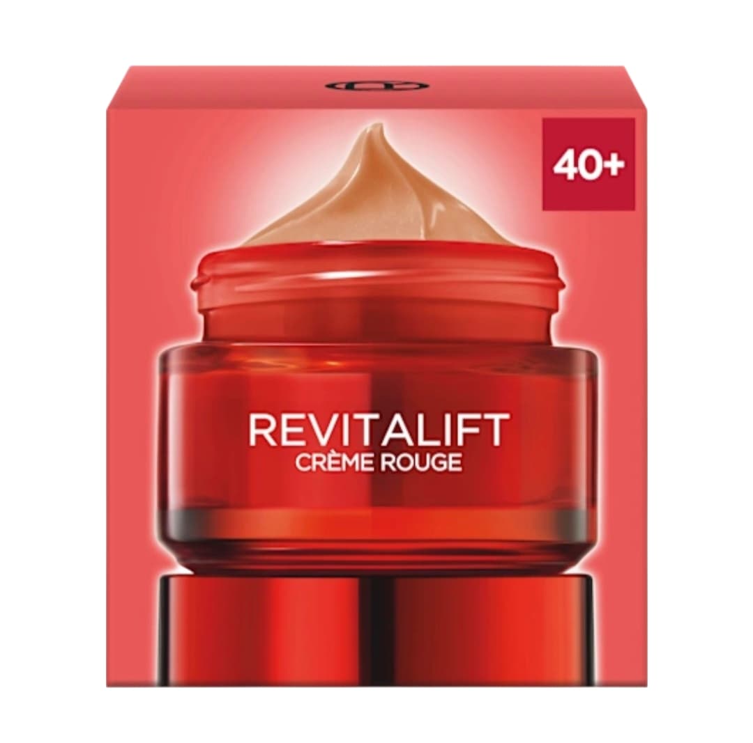 کرم روز ضد چروک رویتالیفت لورال Revitalift Crème Rouge میلی لیتر سنین +40 — تصویر ۳