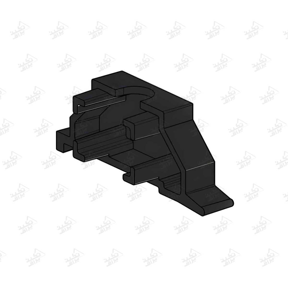 قاب درپوش راست پروفیل هنگر شلف L فرم قهوه ای فانتونی I355