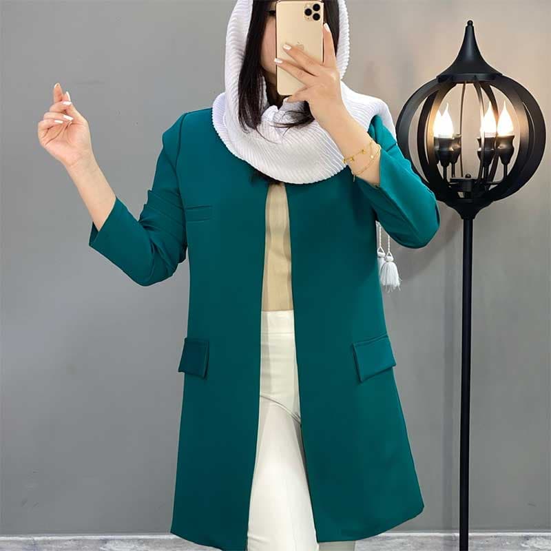 مانتو کتی یقه گرد