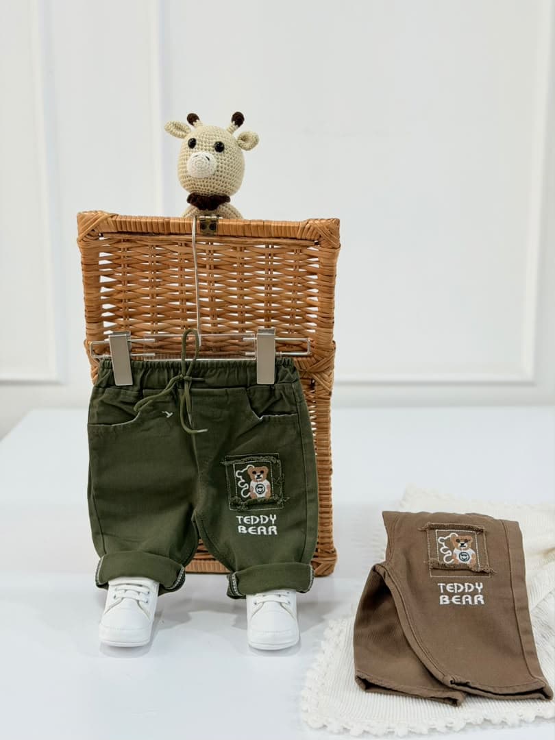 کد ۴۳۲۵ شلوار کتان طرح TEDDY