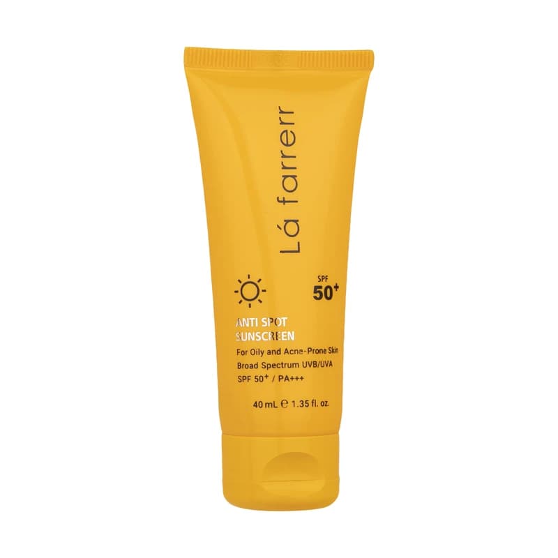 کرم ضدآفتاب و ضدلک بیرنگ لافارر مدل SPF50، مناسب پوستهای چرب، حجم 40 میلیلیتر