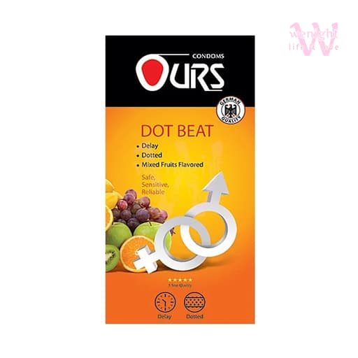 کاندوم تاخیری اورز مدل Dot Beat – دات بیت بسته 12تایی | ارسال محرمانه