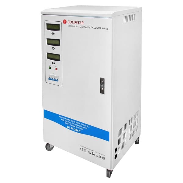 استابلایزر گلداستار 20KVA مدل LG-3P-20K-T سه فاز سروو موتوری — تصویر ۳