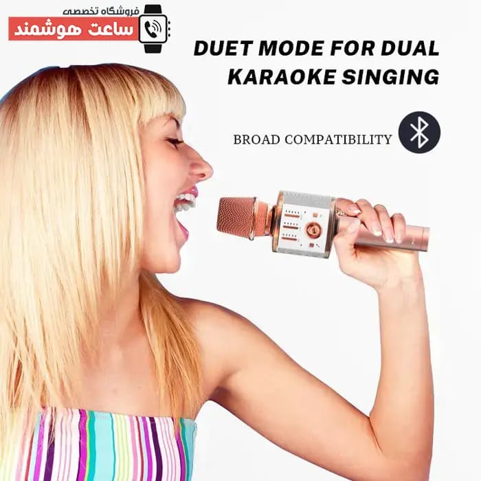 میکروفون کارائوکه و اسپیکر بی سیم شارژی قابل حمل یسیدو Yesido KR10 رم خور — تصویر ۹