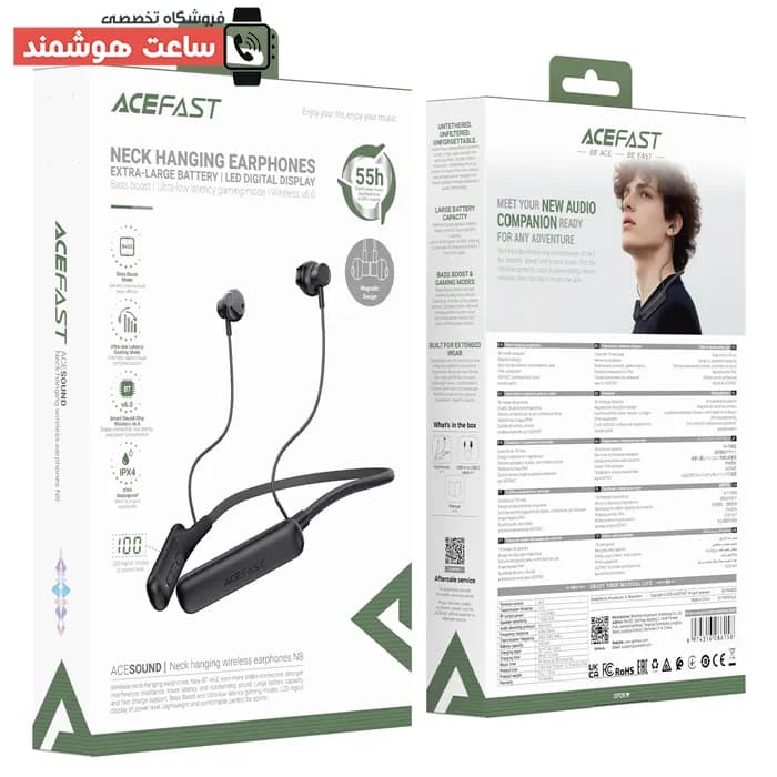 هندزفری دور گردنی بلوتوثی ایس فست ACEFAST N8 Wireless Earphones — تصویر ۸