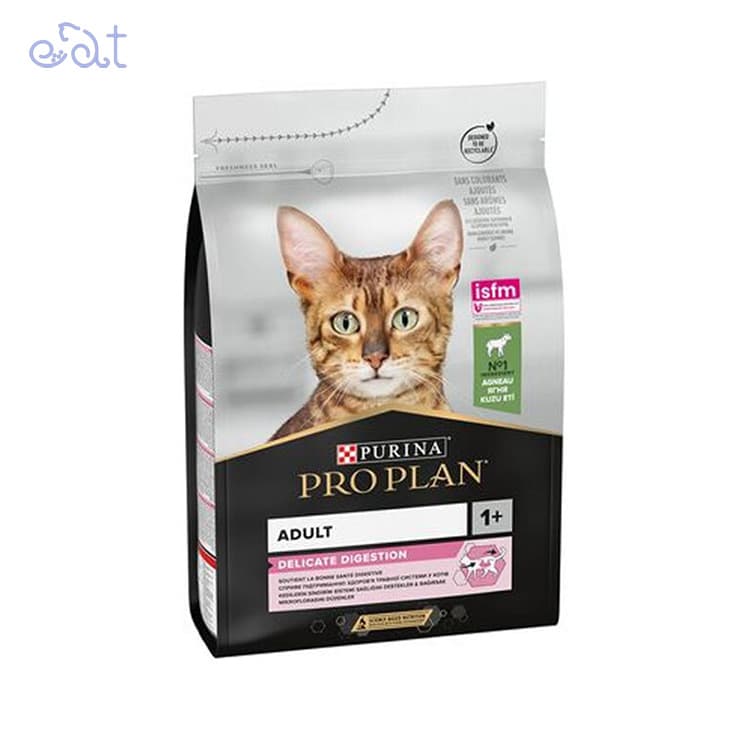 غذای خشک گربه بالغ پروپلن مدل دلیکیت دایجسشن با طعم بره ProPlan Digestion Lamb وزن 1.5 کیلوگرم