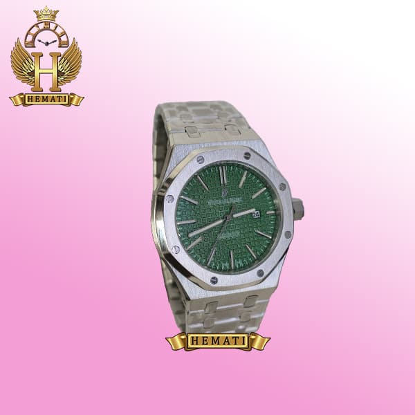 ساعت مردانه تک موتوره اودمار پیگه Audemars Piguet Royal Oak ap1112 صفحه سبز