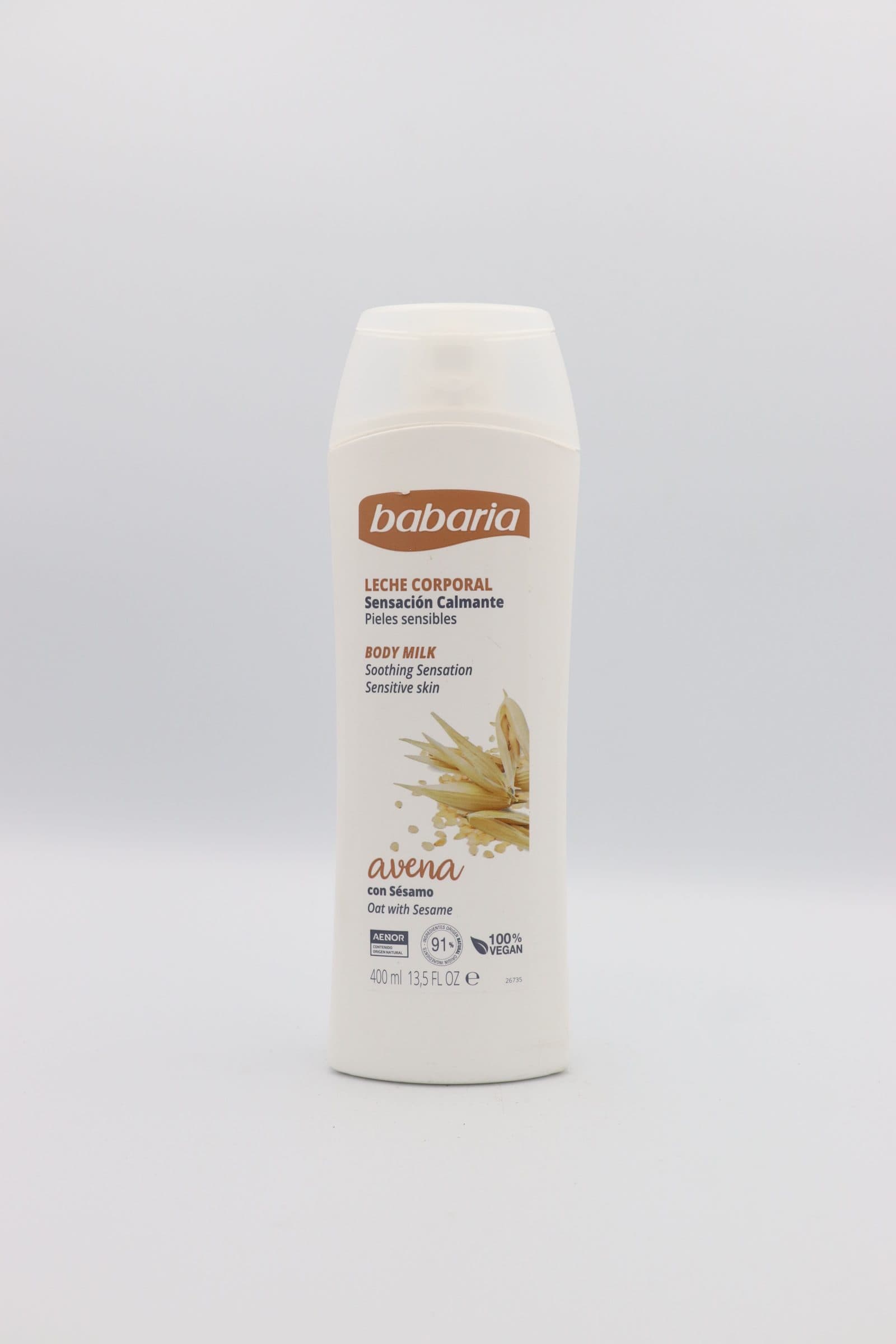 شیر بدن باباریا جو دوسر و کنجد400 میل (Babaria Oat & Sesame Body Milk)