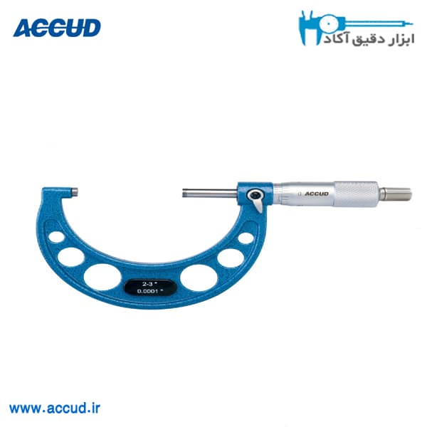 میکرومتر خارج سنج اینچی Accud 11-12 in (اکود با گارانتی شرکتی) مدل 324-012-01 — تصویر ۲