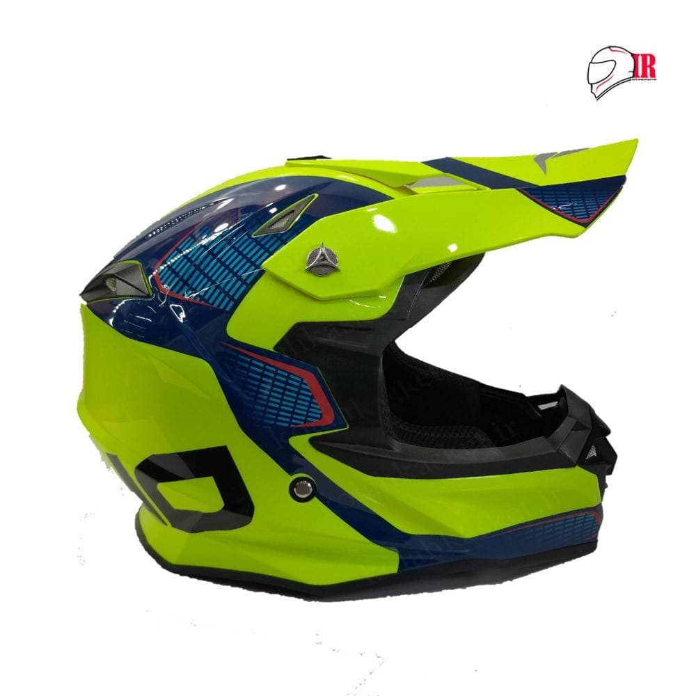کلاه کاسکت کراسی تکنو فسفری مشکی TEKNO HS390 — تصویر ۲